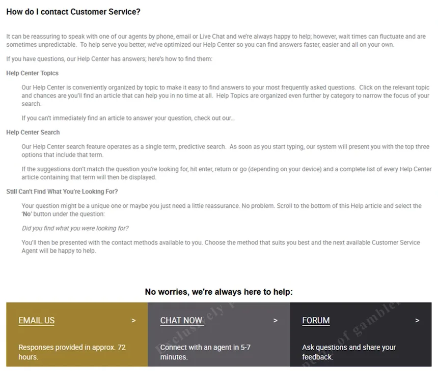 Customer support — live chat, email, and community forum