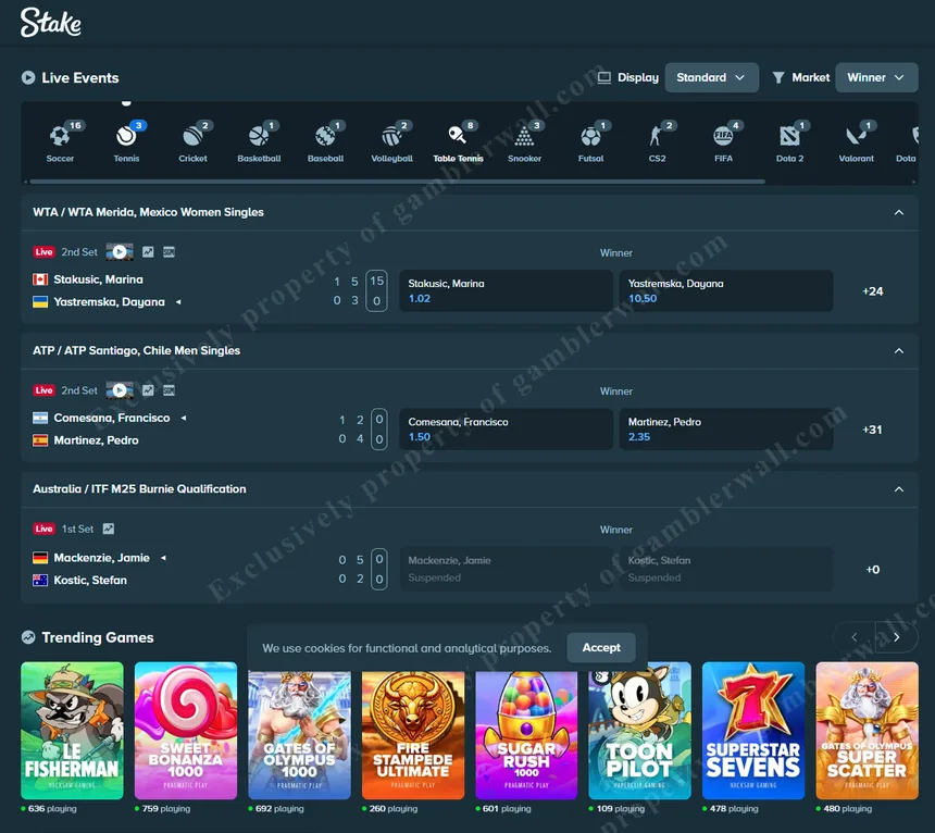 Live events and promotions — F1, UFC, and more